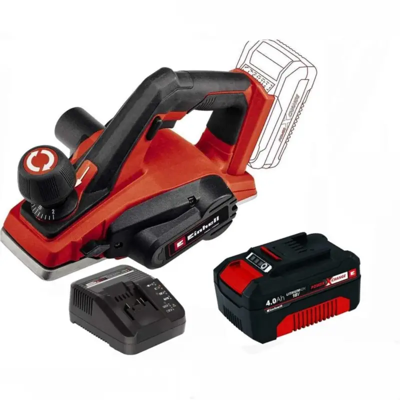 Einhell 18V Akku-Hobel TE-PL 18/82 Li-mit Akku 4-0 Ah , Ladegerät Schnäppchen