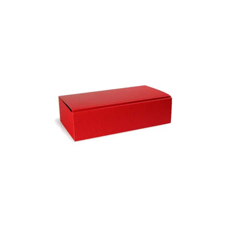 Highlight Transpak Flaschengeschenkkarton Maße 361x188x94mm bordeaux offene Welle bordeaux