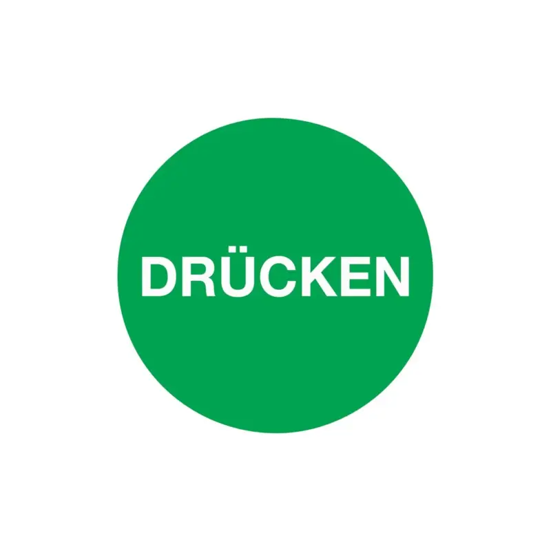 Türaufkleber D.50 mmLxB Drücken Folie selbstkl. Top-Seller