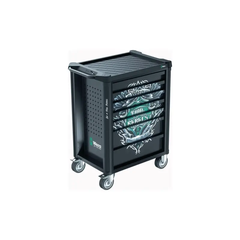 Wera Werkstattwagen 9700 Tool Rebel B785xT709xH1020mm 1000 kg 7 Schubladen 78-teilig Sonderaktion