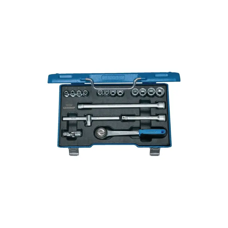 Gedore Steckschlüsselsatz 30 GMU-3 17-teilig 3/8 ″ Schlüsselweiten 6-19 mm Anzahl Zähne 72 6-Kant Preisknaller