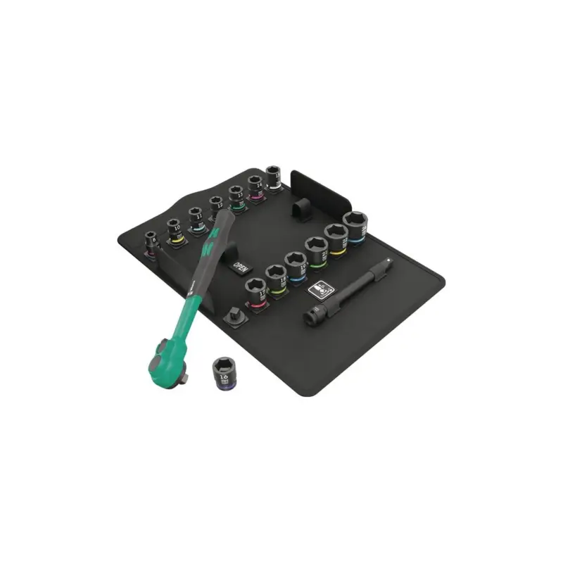 Wera Steckschlüsselsatz 8100 SB 12 16-teilig 3/8 ″ Anzahl Zähne 80 Neue Kollektion