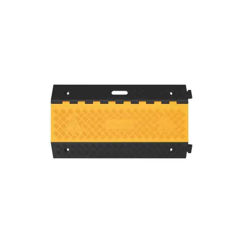 Aktuell Schlauch- u.Kabelbrücke L900xB500xH50mm Gum.schwarz/gelb 5 Kanäle