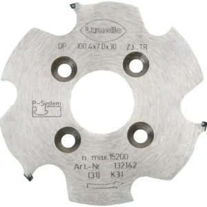 Top-Angebot Lamello P-System Nutfräser CNC, DP, Ø100.4x7xØ30 mm, Z3, NL 4xØ6.6xØ48 mm